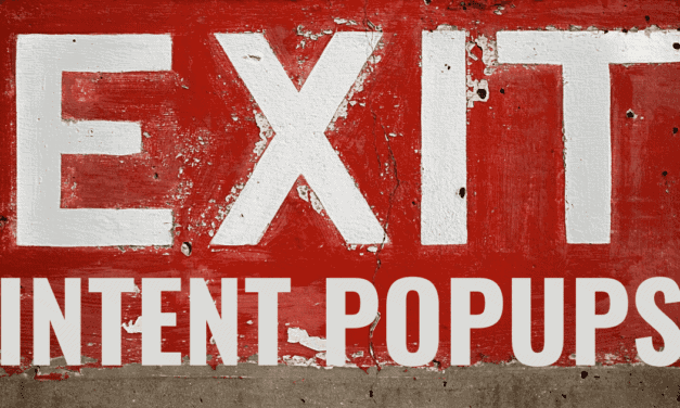 Exit Intent Pop Up