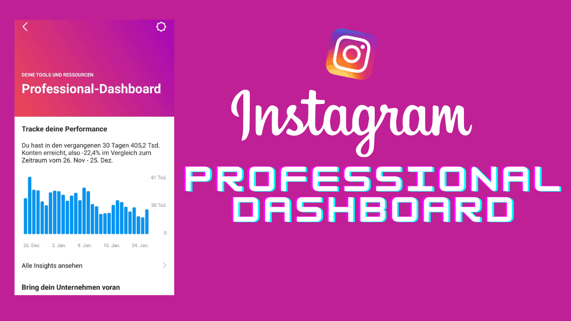Instagram Professional Dashboard 2022 – Wer bekommt es und welche Funktionen und Nutzen bringt es?