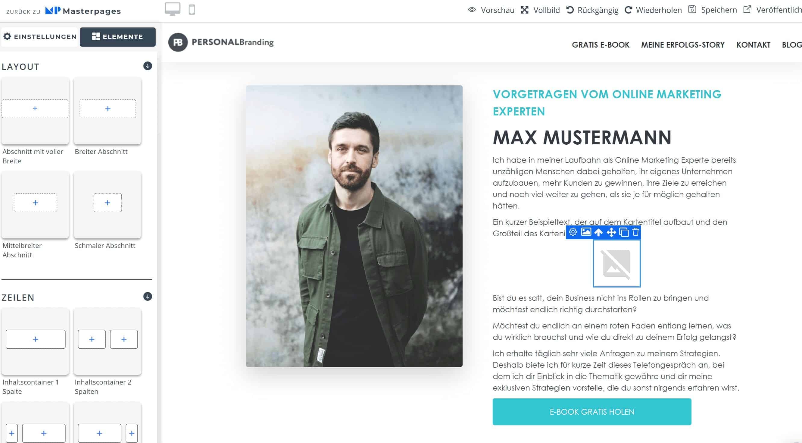 Masterpages Editor