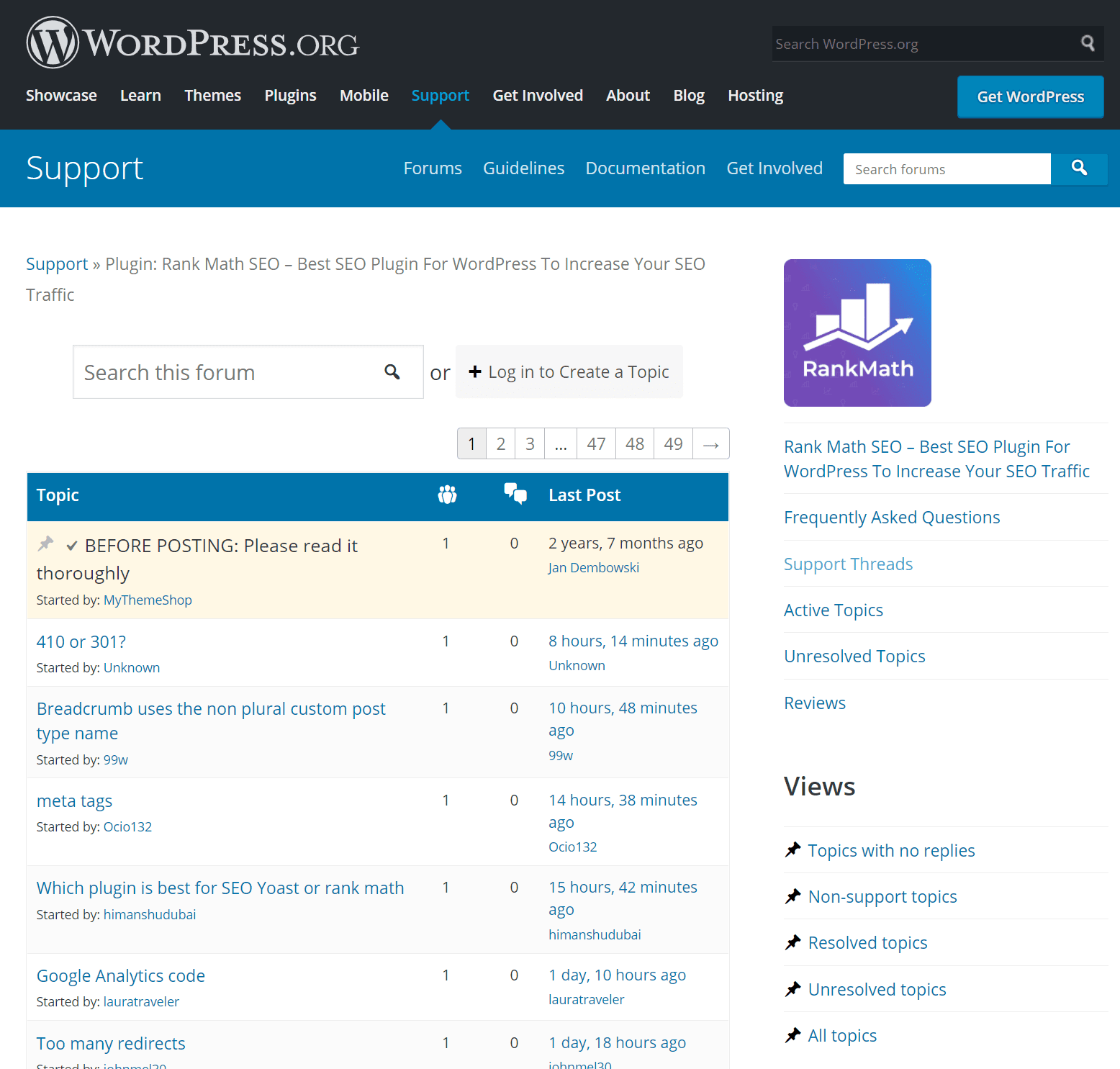 WordPress Plugin Support