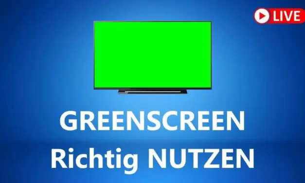 Wie Du einen Greenscreen nutzen, einstellen und richtig ausleuchten kannst