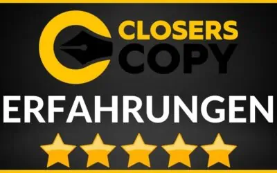 ClosersCopy Erfahrungen & Test 2026 – Alles was Du zu Funktionen, Preise, Kosten und Alternativen wissen musst